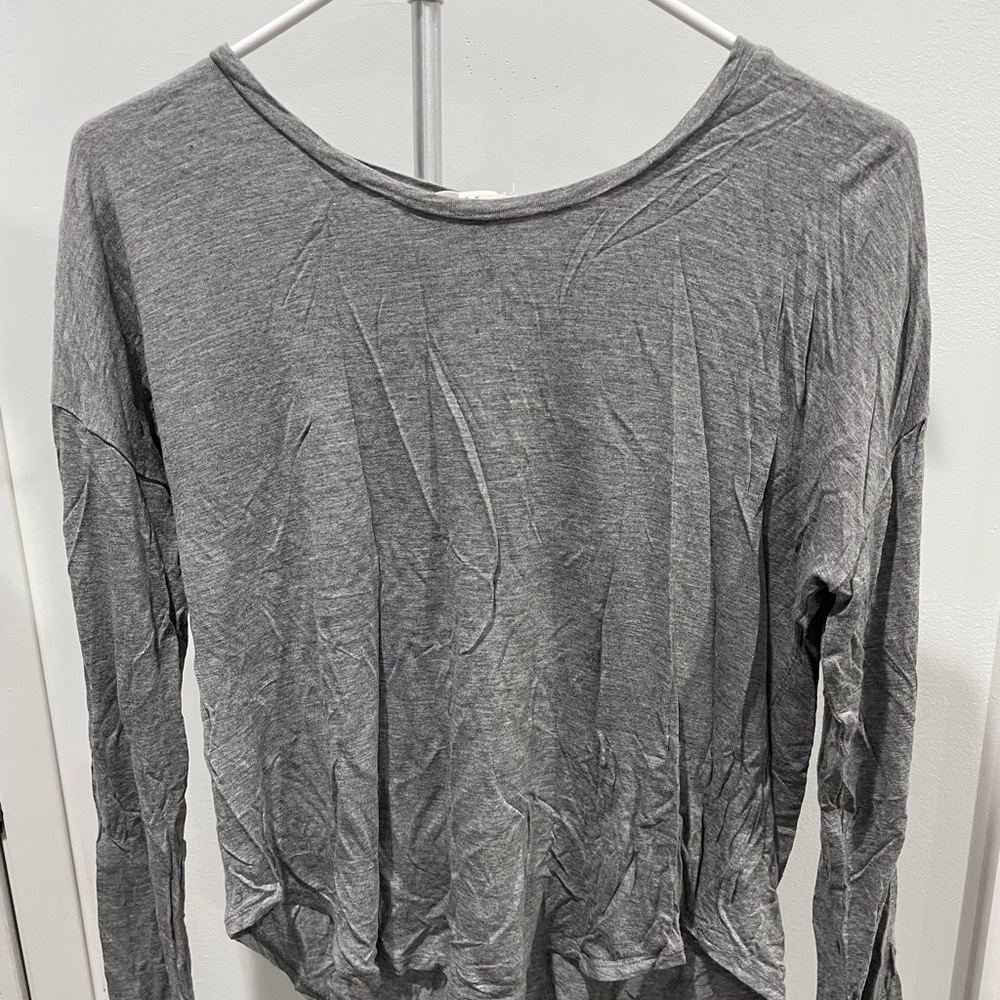 Gray Long Sleeve Shirt